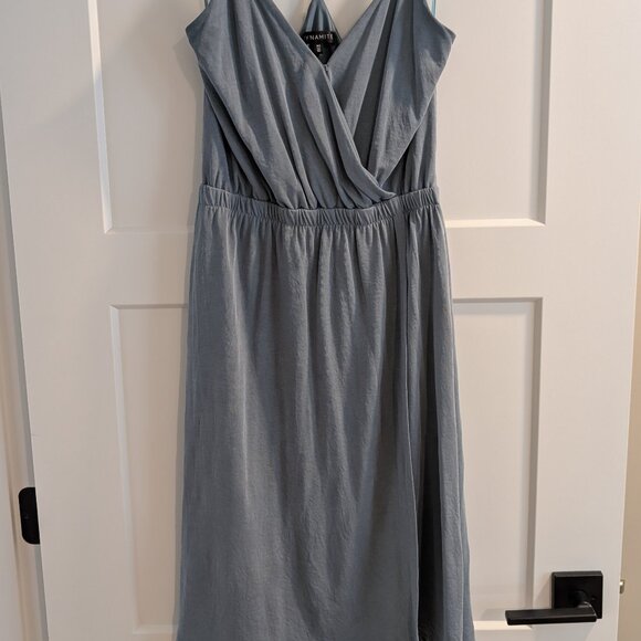 Blue Dynamite Midi Faux Wrap Dress - Picture 1 of 5